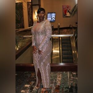 Alglist Bedazzled Evening Gown - Medium